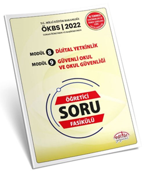 Uzman ve Başöğretmen Modül 8 Dijital Etkinlik - Modül 9 Güvenli Okul ve Okul Güvenliği Öğretici Soru Fasikülü