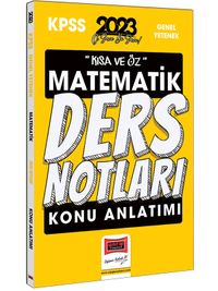 2023 KPSS Kısa ve Öz Matematik Konu Anlatımlı Ders Notları