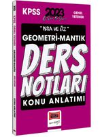 2023 KPSS Kısa ve Öz Geometri ve Sayısal Mantık Konu Anlatımı Ders Notları