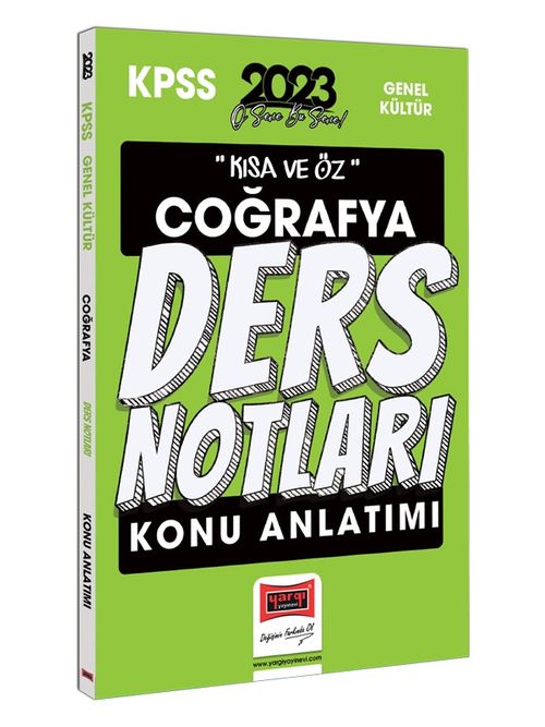 2023 KPSS Kısa ve Öz Coğrafya Konu Anlatımı Ders Notları