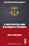 Hz. Ömer’in Fıkhî İçtihatlarının İslam Hukukuna Kattığı Dinamizm / Güncel İslam İnsan Hukuku Denemeleri 6