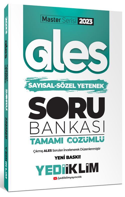 2023 Master Serisi Ales Sayısal- Sözel Yetenek Tamamı Çözümlü Soru Bankası