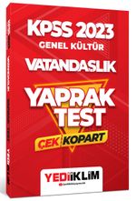 2023 KPSS Genel Kültür Vatandaşlık Çek Kopart Yaprak Test