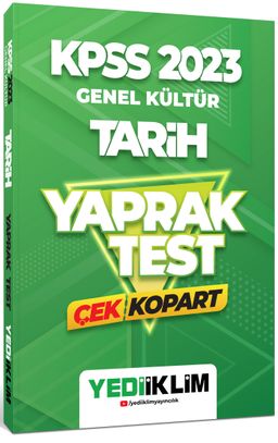 2023 KPSS Genel Kültür Tarih Çek Kopart Yaprak Test