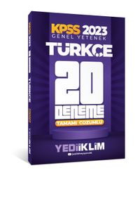 2023 KPSS Genel Yetenek Türkçe Tamamı Çözümlü 20 Deneme