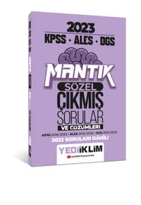 2023 KPSS ALES DGS Sözel Mantık Tamamı Çözümlü Çıkmış Sorular 