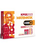 2023 KPSS Matematik Video Ders Notları 