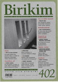 Birikim Aylık Sosyalist Kültür Dergisi Sayı:402 Ekim 2022