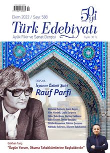 Türk Edebiyatı Aylık Fikir ve Sanat Dergisi Sayı: 588 Ekim 2022