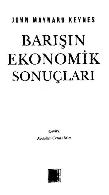 村上隆 John Maynard Keynes UR ARS9 Barışın Ekonomik Sonuçları (John Maynard Keynes) Fiyatı, Yorumları