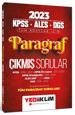 2023 KPSS ALES DGS Paragraf Çıkmış Sorular