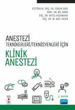 Anestezi Teknikeri / Teknisyenleri İçin Klinik Anestezi