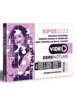 2023 KPSS Eğitim Bilimleri Program Geliştirme Öğretim Yöntem ve Teknikleri Video Ders Notları 