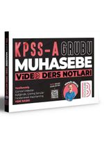 KPSS A Grubu Muhasebe Video Ders Notları 