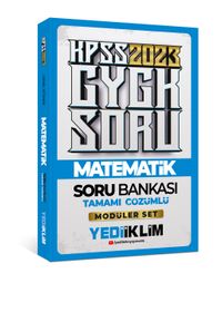 2023 KPSS Genel Yetenek Matematik Tamamı Çözümlü Soru Bankası ( Modüler Set İçerisindeki)
