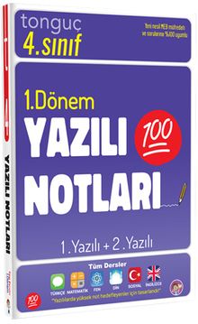 4. Sınıf Yazılı Notları 1. Dönem 1 ve 2. Yazılı