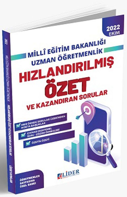 Uzman Öğretmenlik Hızlandırılmış Özet ve Kazandıran Sorular