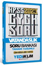 2023 KPSS Genel Kültür Vatandaşlık Tamamı Çözümlü Soru Bankası ( Modüler Set İçerisindeki)