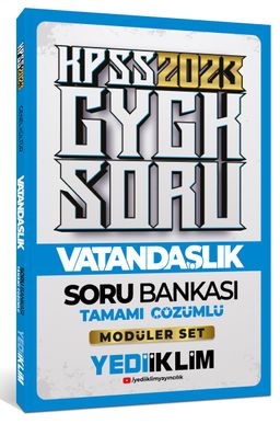 2023 KPSS Genel Kültür Vatandaşlık Tamamı Çözümlü Soru Bankası ( Modüler Set İçerisindeki)