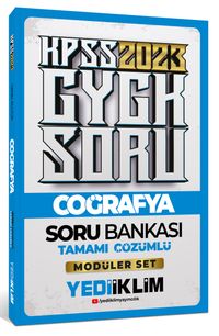 2023 KPSS Genel Kültür Coğrafya Tamamı Çözümlü Soru Bankası ( Modüler Set İçerisindeki)