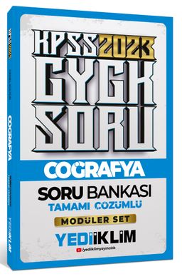 2023 KPSS Genel Kültür Coğrafya Tamamı Çözümlü Soru Bankası ( Modüler Set İçerisindeki)
