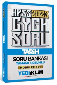2023 KPSS Genel Kültür Tarih Tamamı Çözümlü Soru Bankası ( Modüler Set İçerisindeki) 