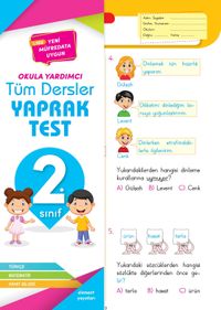 2. Sınıf Tüm Dersler Yaprak Test