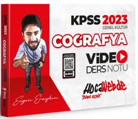 2023 KPSS Coğrafya Video Ders Notu