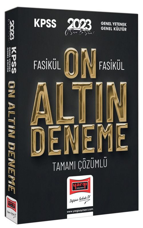 2023 KPSS Genel Yetenek Genel Kültür Fasikül Fasikül Tamamı Çözümlü 10 Altın Deneme