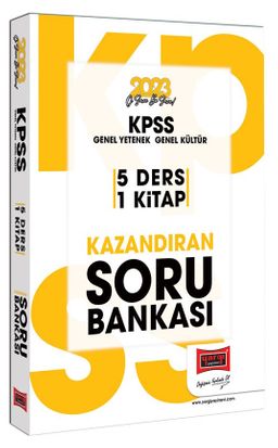 2023 KPSS Genel Yetenek Genel Kültür Tüm Dersler 5 Ders 1 Kitap Kazandıran Soru Bankası