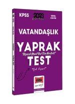 2023 KPSS Vatandaşlık Çek Kopart Yaprak Test