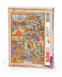 Surname - Altıncı Gün. Berberler, Mumcular Ve Saraçlar Alayı Ahşap Puzzle 500 Parça (TS60-D)