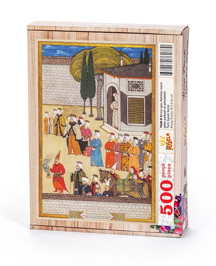 Surname - Birinci Gün. Nahılları Seyre Giden Padişah ve Şehzadeler Ahşap Puzzle 500 Parça (TS68-D)