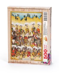Surname - Birinci Gün. Padişah ve Hizmetlileri Okmeydanı’na Gidiyorlar Ahşap Puzzle 500 Parça (TS70-D)