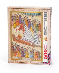 Surname - İkinci Gün. Baştarda Biçimli Gemi Ahşap Puzzle 500 Parça (TS76-D)