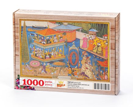 Surname - Üçüncü Gün. Yüksek Kubbeli Köşk Şeklinde Sal Ahşap Puzzle 1000 Parça (TS87-M)