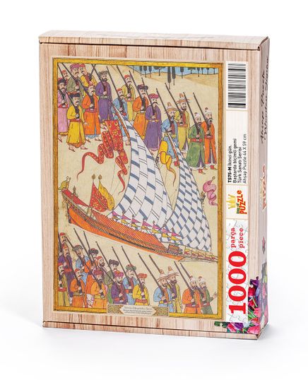 Surname - İkinci Gün. Baştarda Biçimli Gemi Ahşap Puzzle 1000 Parça (TS75-M)