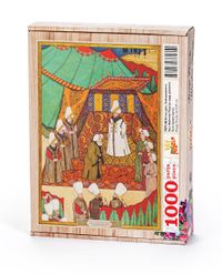 Surname - Birinci Gün. Sadrazamların Hacı Mehmed Paşa’ya Saygı Gösterisi Ahşap Puzzle 1000 Parça (TS71-M)