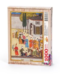 Surname - Birinci Gün. Nahılları Seyre Giden Padişah ve Şehzadeler Ahşap Puzzle 1000 Parça (TS67-M)