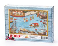 Surname - Yedinci Gün. Fener İskelesinde Çengiler Ve Beygirli Talika Ahşap Puzzle 2000 Parça (TS71-MM)
