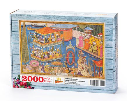 Surname - Üçüncü Gün. Yüksek Kubbeli Köşk Şeklinde Sal Ahşap Puzzle 2000 Parça (TS70-MM)