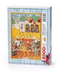 Surname - Birinci Gün. Dîvan-ı Âlî Mensupları Padişahın Hizmetlilerini Seyreyliyorlar Ahşap Puzzle 2000 Parça (TS58-MM)