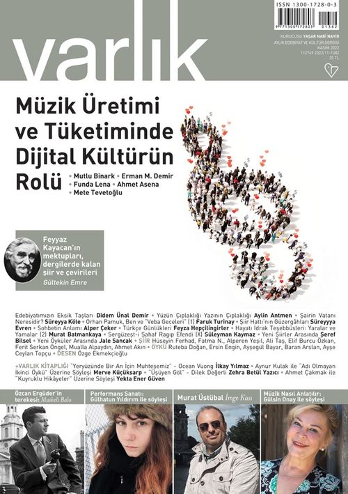 Varlık Edebiyat ve Kültür Dergisi Sayı:Kasım 2022