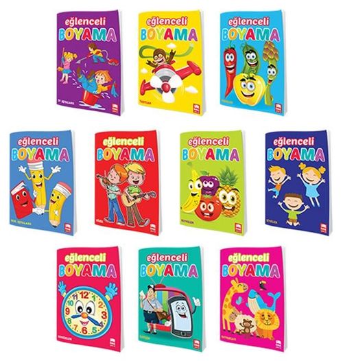 Eğlenceli Boyama Seti (10 kitap)