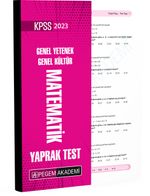 2023 KPSS Genel Yetenek Genel Kültür Matematik Yaprak Test