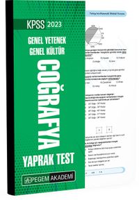 2023 KPSS Genel Yetenek Genel Kültür Coğrafya Yaprak Test