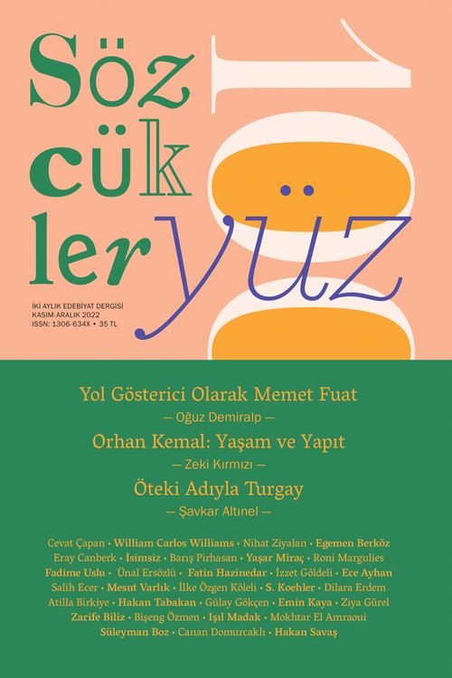 Sözcükler İki Aylık Edebiyat Dergisi Sayı:100 Kasım-Aralık 2022