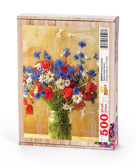 Vazoda Çiçekler Ahşap Puzzle 500 Parça (BC08-D)