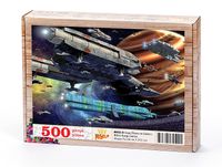 Uzay Filosu ve Satürn Ahşap Puzzle 500 Parça (BK02-D)