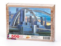 Fütüristik Şehir Ahşap Puzzle (500) (BK04-D)